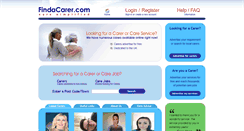 Desktop Screenshot of findacarer.com