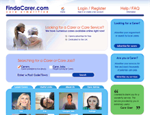Tablet Screenshot of findacarer.com